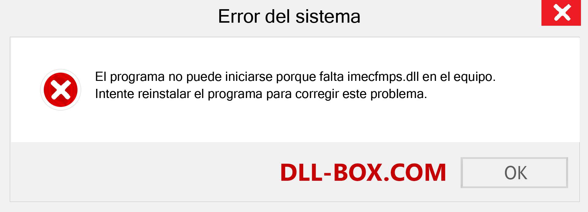 ¿Falta el archivo imecfmps.dll ?. Descargar para Windows 7, 8, 10 - Corregir imecfmps dll Missing Error en Windows, fotos, imágenes